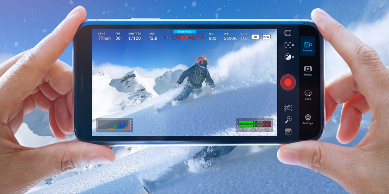 На iPhone вышло бесплатное приложение для видеосъёмки Blackmagic Camera