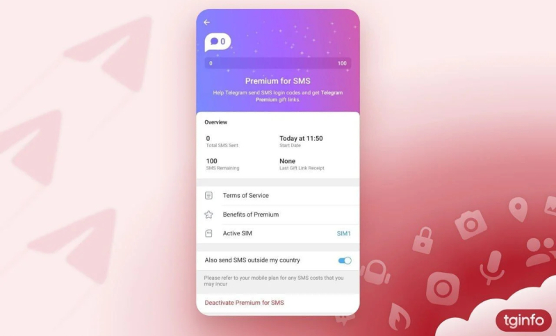 Telegram начал предлагать Premium-подписку за рассылку SMS